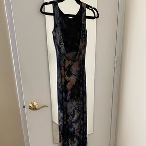 Backless Tie Dye Dress